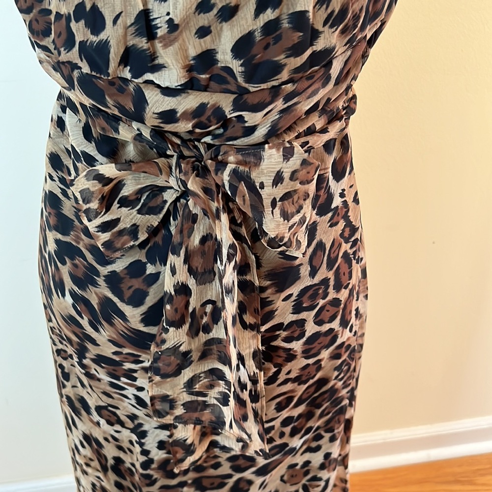 ❤️ Rabbit Rabbit Rabbit Halter Leopard Dress - Picture 4 of 7